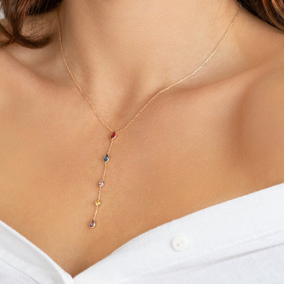 Gold Filled Multi Birthstone Constellation Necklace Set – Alice Rose Shop