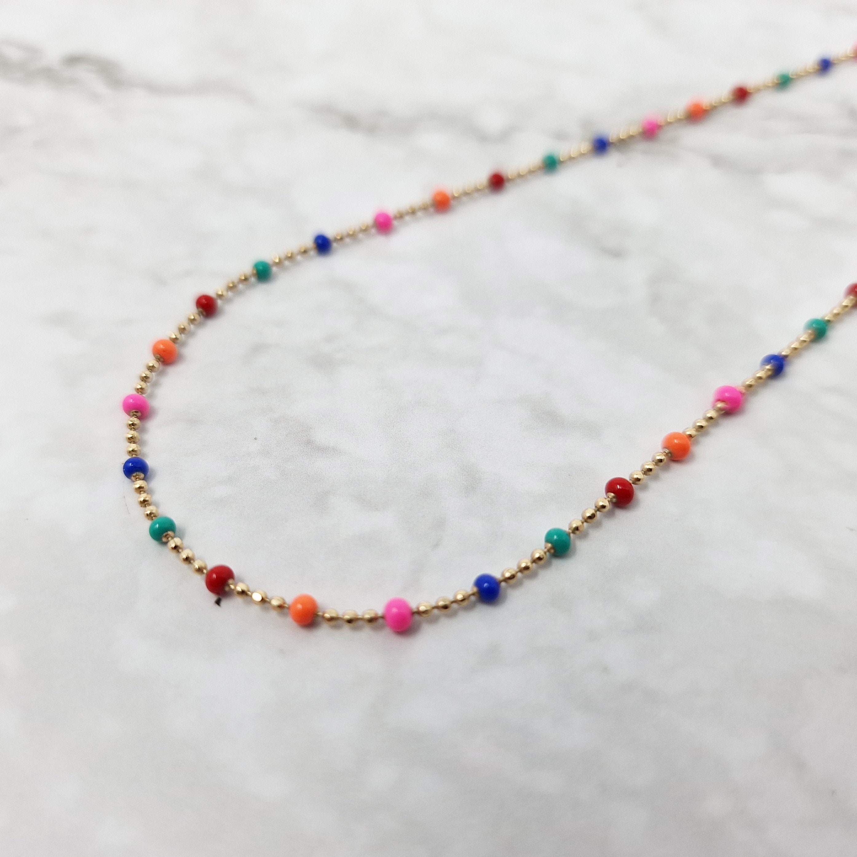 Bamboo Rainbow Beads Necklace | PHS International