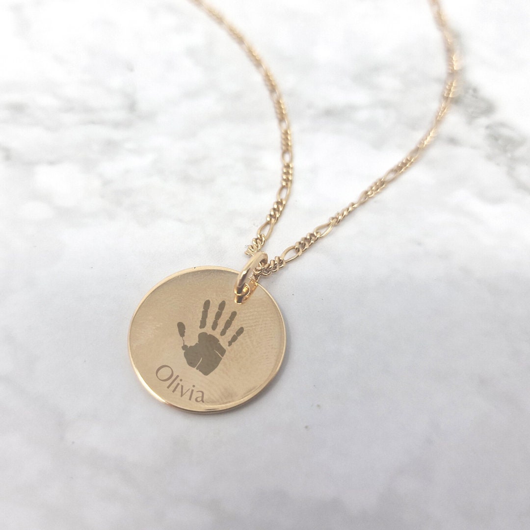 Baby hotsell handprint pendant