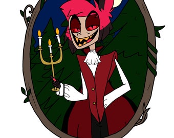Hazbin Hotel Halloween Akrylowe Szpilki