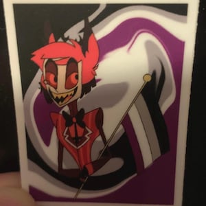 Acesexual Flag Alastor Sticker