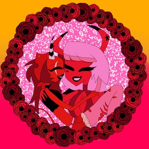 Hazbin Hotel and Helluvaboss Ships Valentines Day pins
