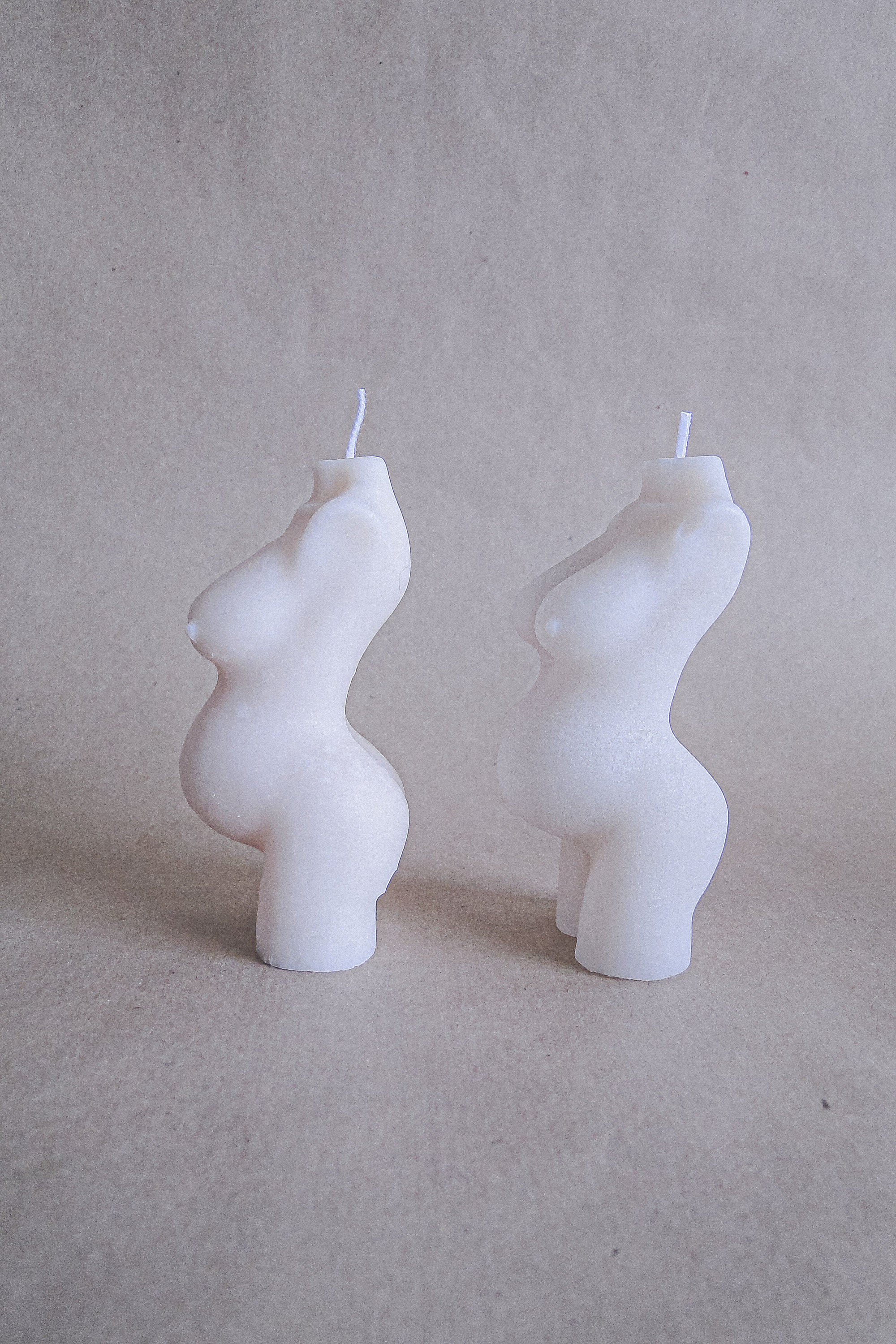 Bougie Future Maman, en Forme de Corps Femme Enceinte