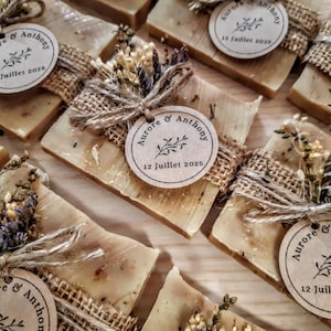 Regali per gli ospiti: sapone per matrimonio personalizzabile 35 g ingredienti francesi