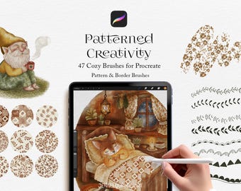 Pincéis de padrões para Procreate | Criatividade com padrões