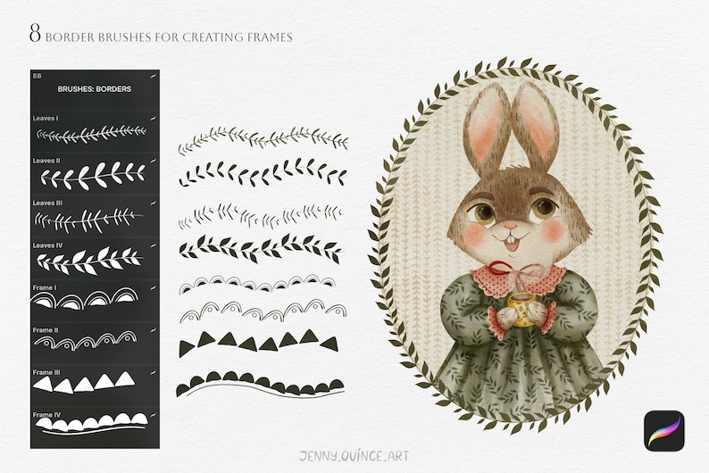 Pinceles de patrones para Procreate/Creatividad con patrones imagen 10