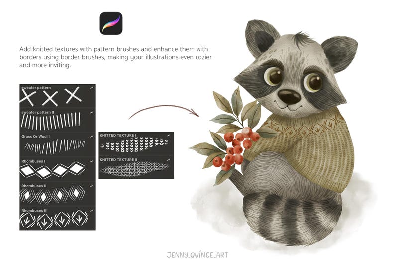 Pinceles de patrones para Procreate/Creatividad con patrones imagen 8