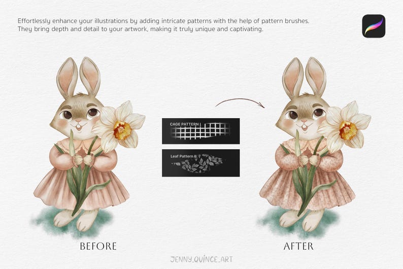 Pinceles de patrones para Procreate/Creatividad con patrones imagen 2