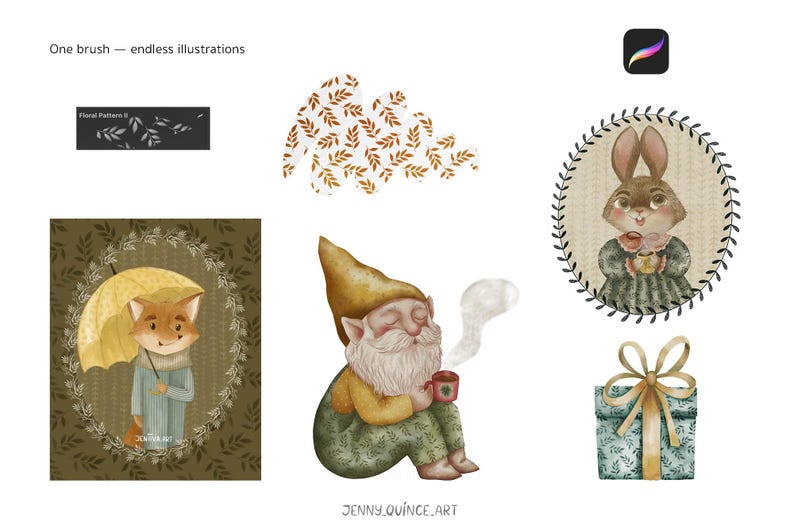 Pinceles de patrones para Procreate/Creatividad con patrones imagen 3