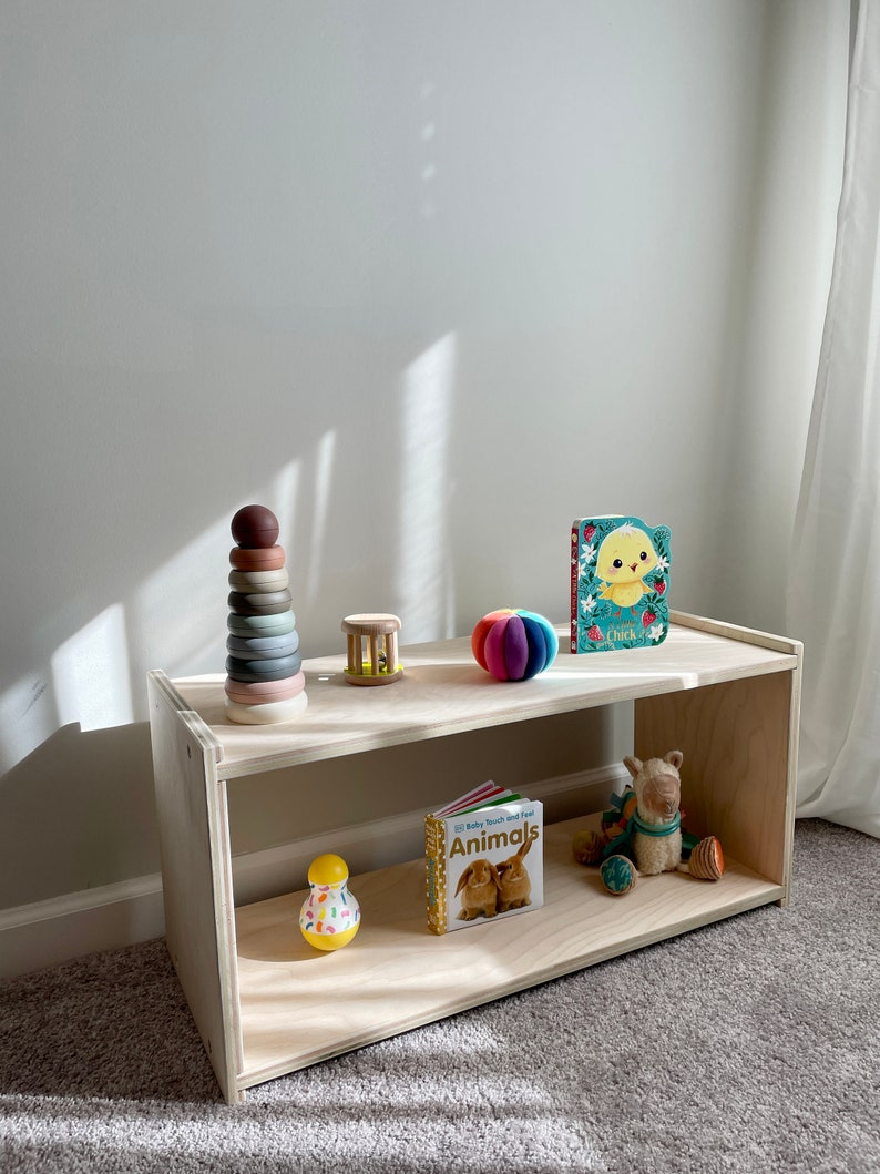 Mini Montessori Toy Shelf Etsy
