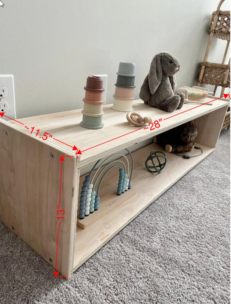 Mini Montessori Toy Shelf Etsy