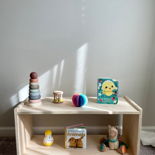 Mini Montessori Toy Shelf