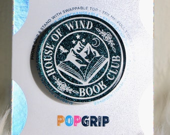 House of Wind Book Club | Fantasy Book Phone Kindle Grip | Bookish Inspired Kindle Grip | Fantasy Romance Resin Phone Grip