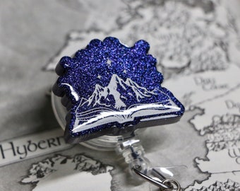 Fantasy Romance Book Badge Reel | Fantasy Inspired Badge Reel | Bookish Resin Badge Reel | Fantasy Book Merch | Book Badge Reel