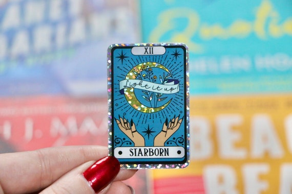 Romance Book Tarot Card Sticker: Fantasy Holographic Kindle Sticker