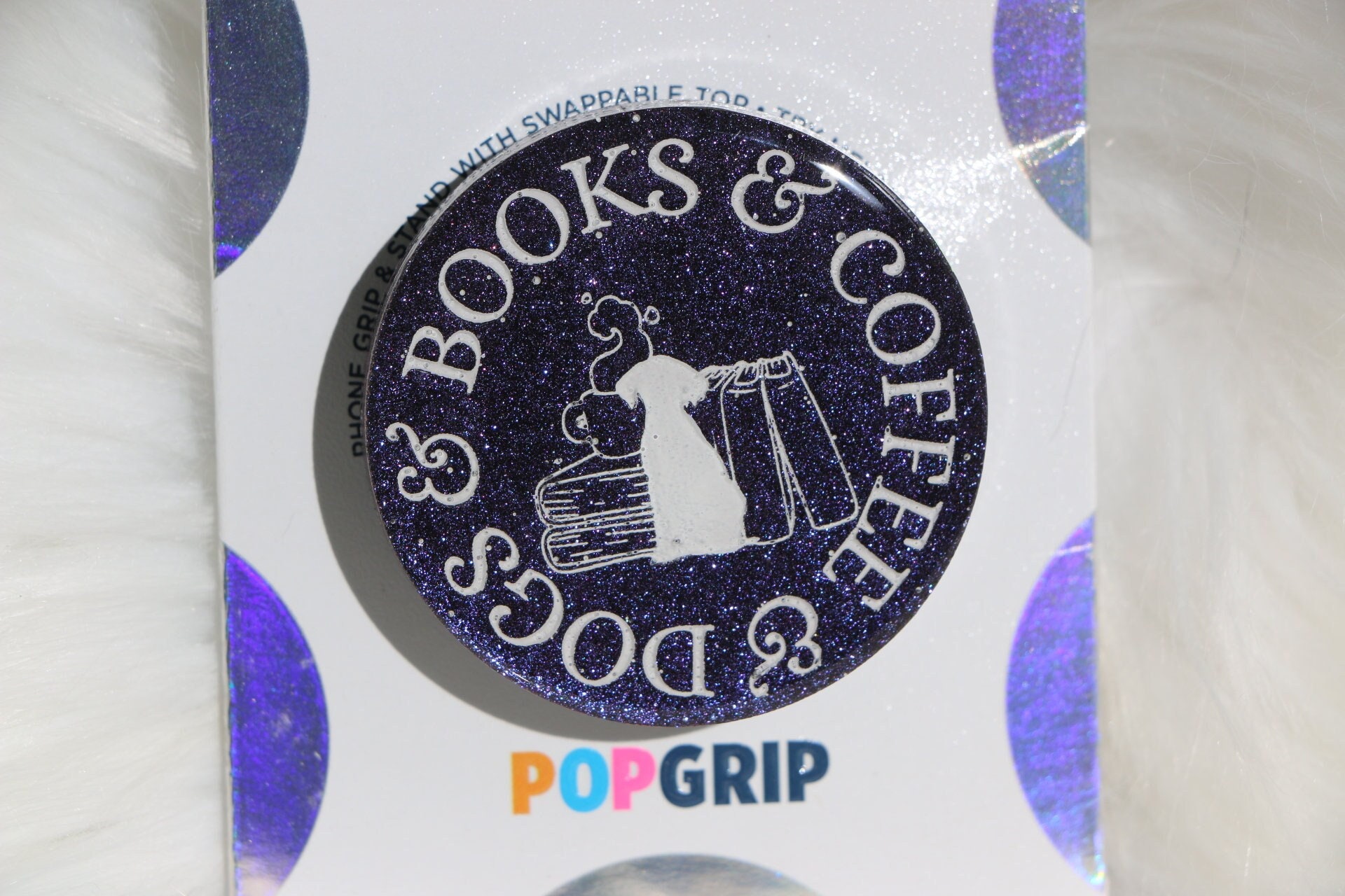 Love Cats And Dogs Paws Print PopSockets Standard PopGrip