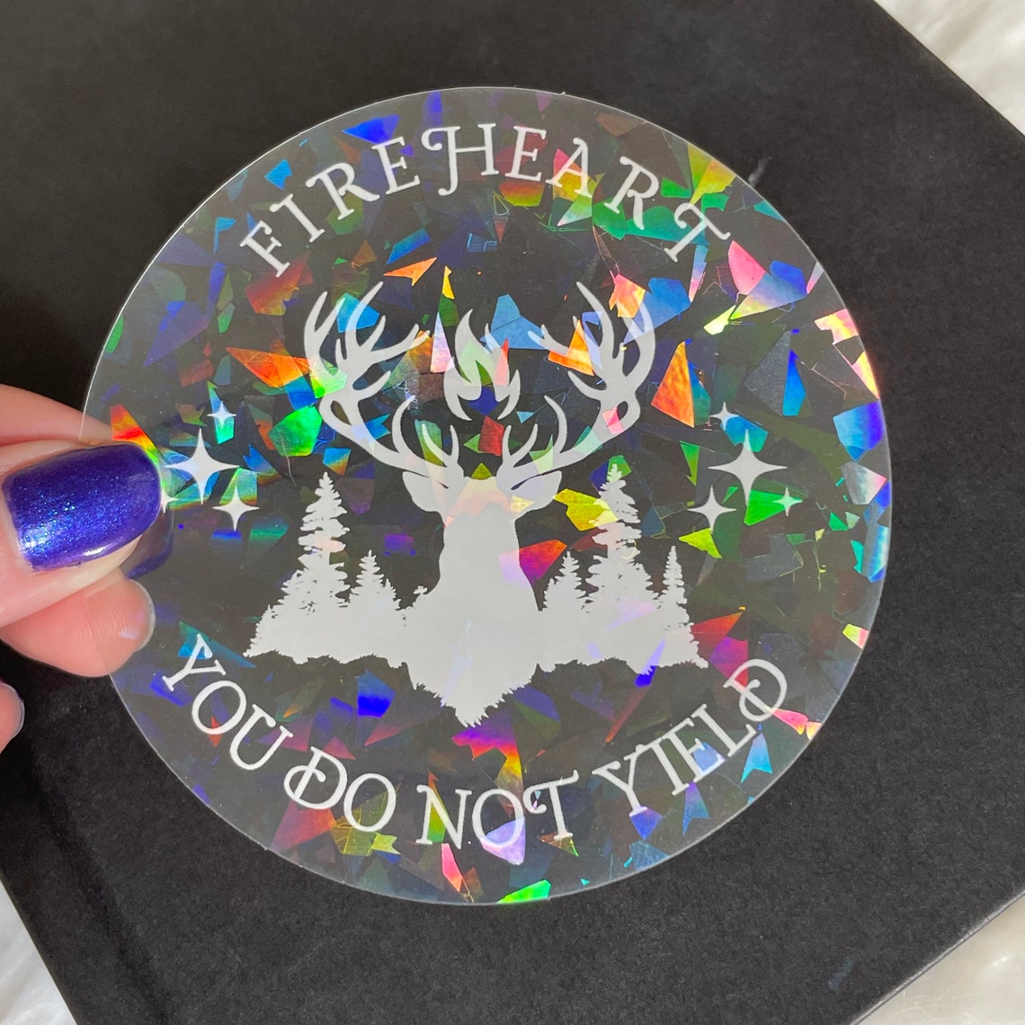 Fantasy Transparent Rainbow Window Sticker, Car Decal Book Lover