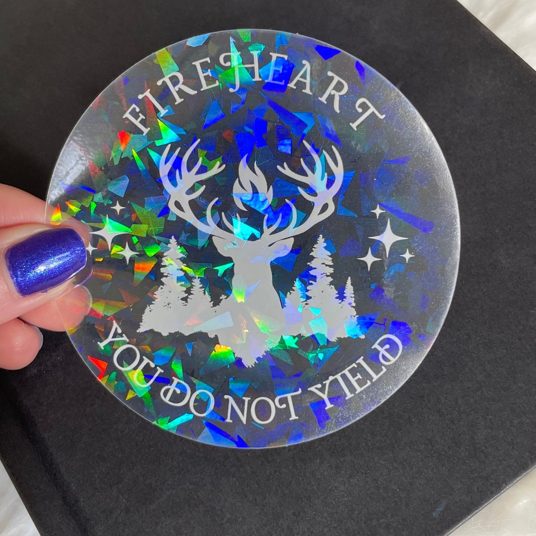 Fantasy Transparent Rainbow Window Sticker, Car Decal Book Lover