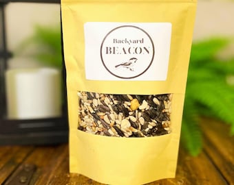 Mezcla de semillas para pájaros para regalo de comedero para pájaros atrae pájaros silvestres cardenal, carbonero con mezcla de semillas para pájaros aceite de girasol para observación de aves casas para pájaros.