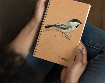 Personalized Bird Journal Nature Notebook Bird Diary for Nature Lover Customized gift for Birdwatcher doodle Book journal bird book for note