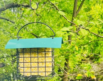 Comedero para pájaros de sebo Comedero para pájaros de ventana Gancho de pastor para comedero de pájaros Comedero colgante para pájaros Comedero a prueba de ardillas