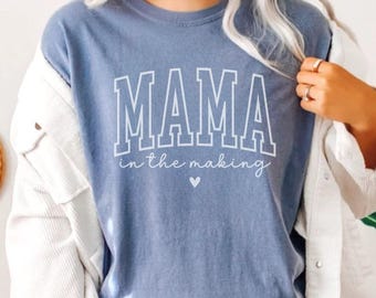 IVF Shirt Mama In The Making Future Mom Comfort Colors Im Pregnant Shirt Gift For Pregnant Daughter Pregnancy Reveal Baby Announcement Idea