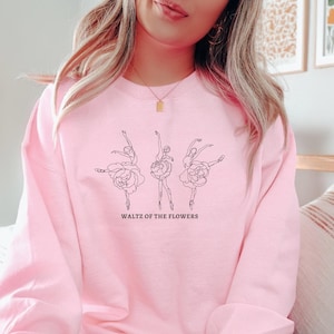 Waltz of the Flowers Ballet Sweatshirt Ballet Dance Sweatshirt Wild Flower Botanical Ballerina Sweater Ballet Teacher Gift Nutcracker Season