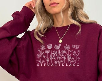 Bookish STFUATTDLAGG Sweatshirt Reading Crewneck Smut Reader Gift Spicy Book Smuttok Smutty Book Gifts Booktok Merch Spicy Reader Smut Lover