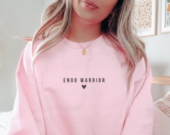 Endo Warrior Sweatshirt: Endometriosis Awareness, Endo Strong Chronic Pelvic Pain Uterus Spoonie Shirt PCOS One in Ten Endometriosis Gift