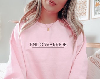 Endo Warrior Sweatshirt: Endometriosis Awareness, Endo Strong Chronic Pelvic Pain Uterus Spoonie Shirt PCOS One in Ten Endometriosis Gift