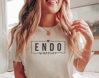 Endo Warrior Endometriosis Awareness Shirt Endo Strong Chronic Pelvic Pain Uteruse Spoonie Shirt PCOS T-Shirt One in Ten Endometriosis Gift
