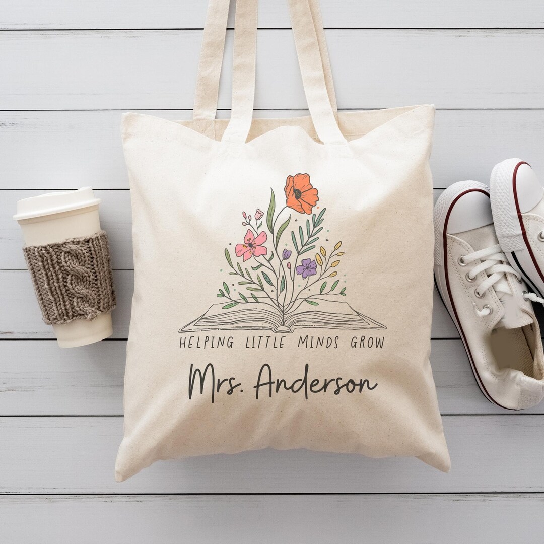 Custom Teacher Tote Bag Personalized Teacher Appreciate Gifts - Etsy