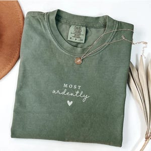 Most Ardently Pride and Prejudice Gifts Comfort Colors Jane Austen Bookish Booktok Merch Literary Tee Gift For Reading Teacher Bookclub Gift