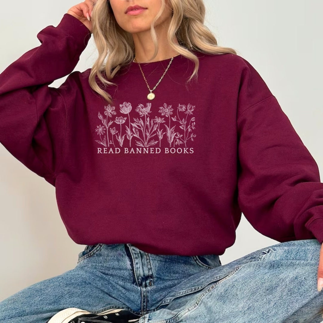 Read Banned Books Sweatshirt Banned Books Shirt Book Lover Librarian ...