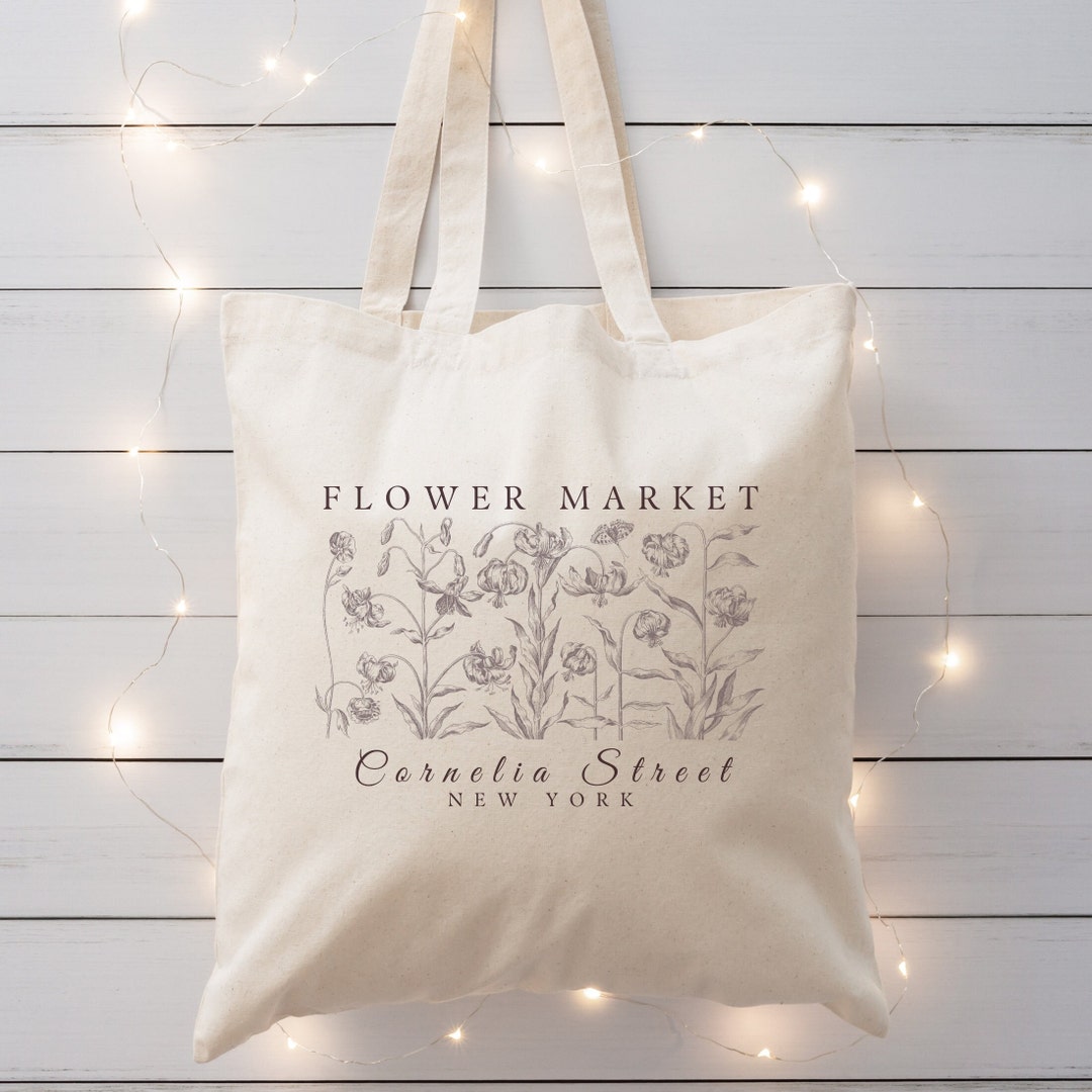 Cornelia Street Flower Market Tote Bag New York Merch Farm to Market