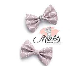 Lavender bow tie for dogs - accessory as a bow for the fur or as a bow tie on the collar