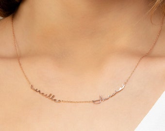 Collar con nombre para mamá, Regalo personalizado para ella, Collar con nombre personalizado para abuela, Collar de plata de ley con nombres Joyas personalizadas