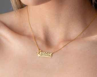 Collier Personnalisé Prénom avec Coeur, Collier Personnalisé Prenom, Collier Prenom, collier nom, bijoux prénom, personalized gift for her