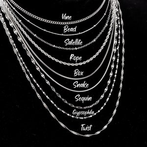 18K gouden ketting ketting vrouw, Cubaanse schakelketting, Snake Chain ketting voor mannen, kralenketting, Figaro ketting, touwkettingen, Box Chain, Twist Chain afbeelding 10