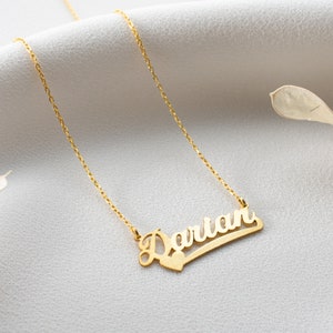 Custom Name necklace with heart, Personalized Gift for mom, Personalized Heart Name Necklace mom, 925K Sterling Silver Necklace with name 画像 9