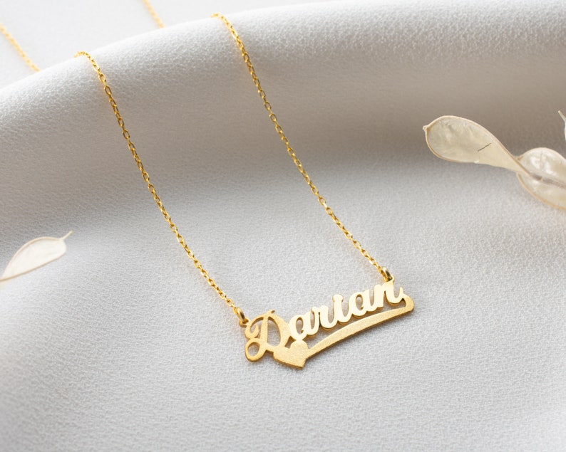 Custom Name necklace with heart, Personalized Gift for mom, Personalized Heart Name Necklace mom, 925K Sterling Silver Necklace with name image 9