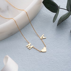 Collier Personnalisé lettre, Collier Initiale argent, collier lettre personnalisable, collier initial minimaliste, collier lettres prénom image 5