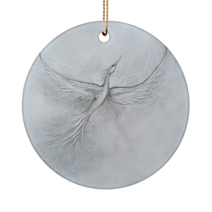 Phoenix Rising Ceramic Ornament Inspirational Keepsake Gift
