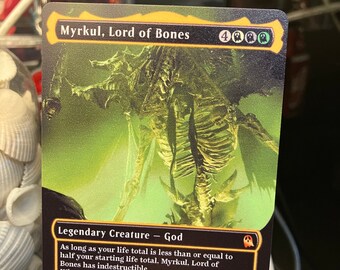 Myrkul Lord of Bones Neon Borderless Metal Proxy for