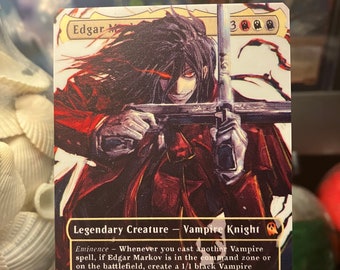 Edgar Markov Full Borderless Metal Proxy for Commander