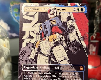 Shorikai, Genesis Engine Full Borderless Metal Proxy for Commander
