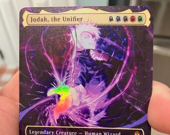 【高価値】 Borderless Full Foil Unifier the Jodah, Metal for Proxy マジック：ザ・ギャザリング