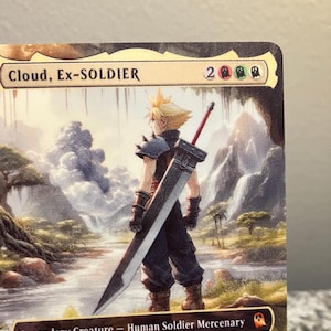 Cloud, Ex-soldier Full Borderless Metal Proxy for Commander