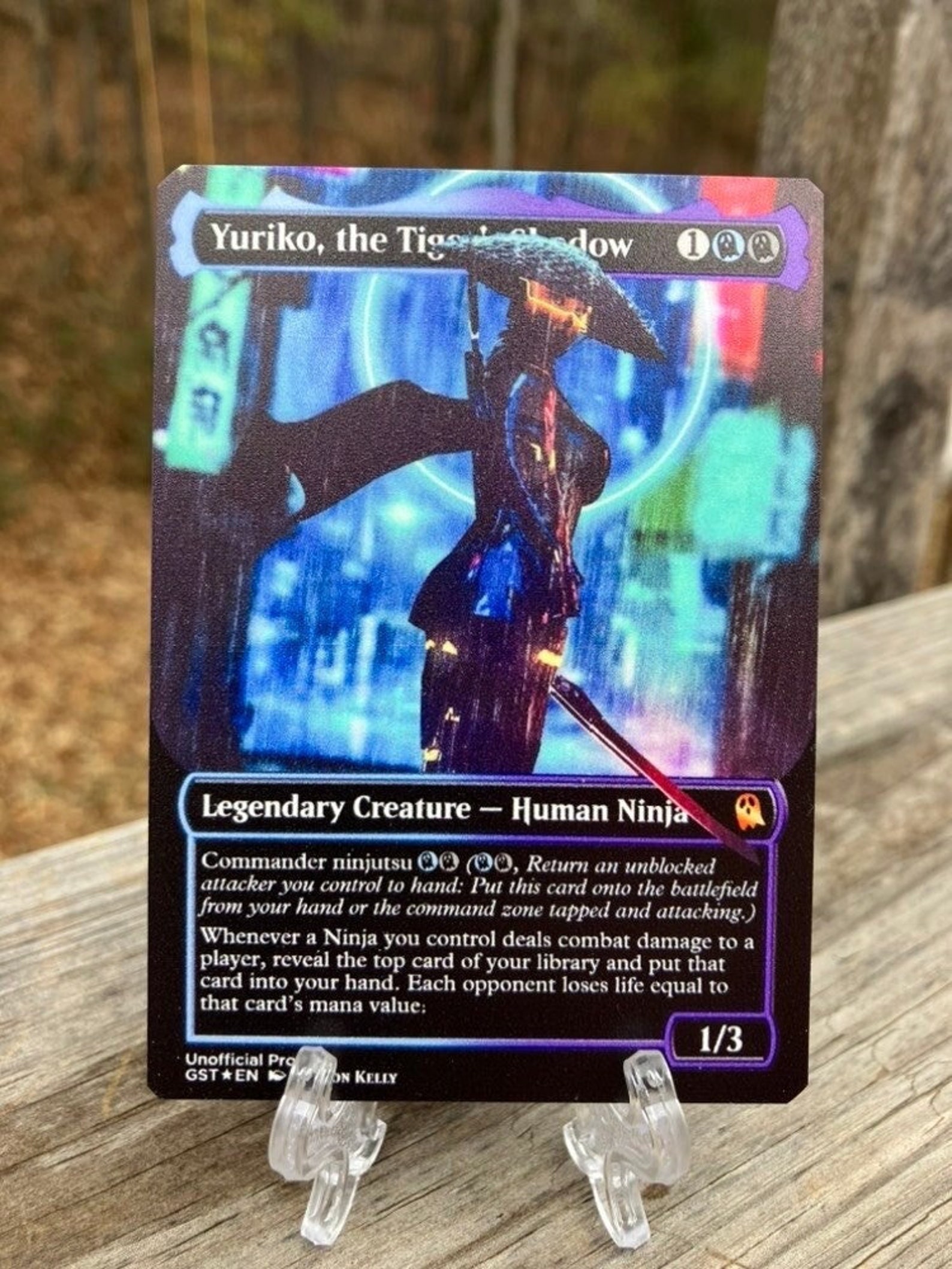 Yuriko the Tiger's Shadow Borderless NEON Metal Proxy for Etsy