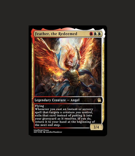 Feather, the Redeemed Metal Proxy for Commander - Etsy 日本 Feather, the Redeemed Metal Proxy for Commander - Etsy 日本